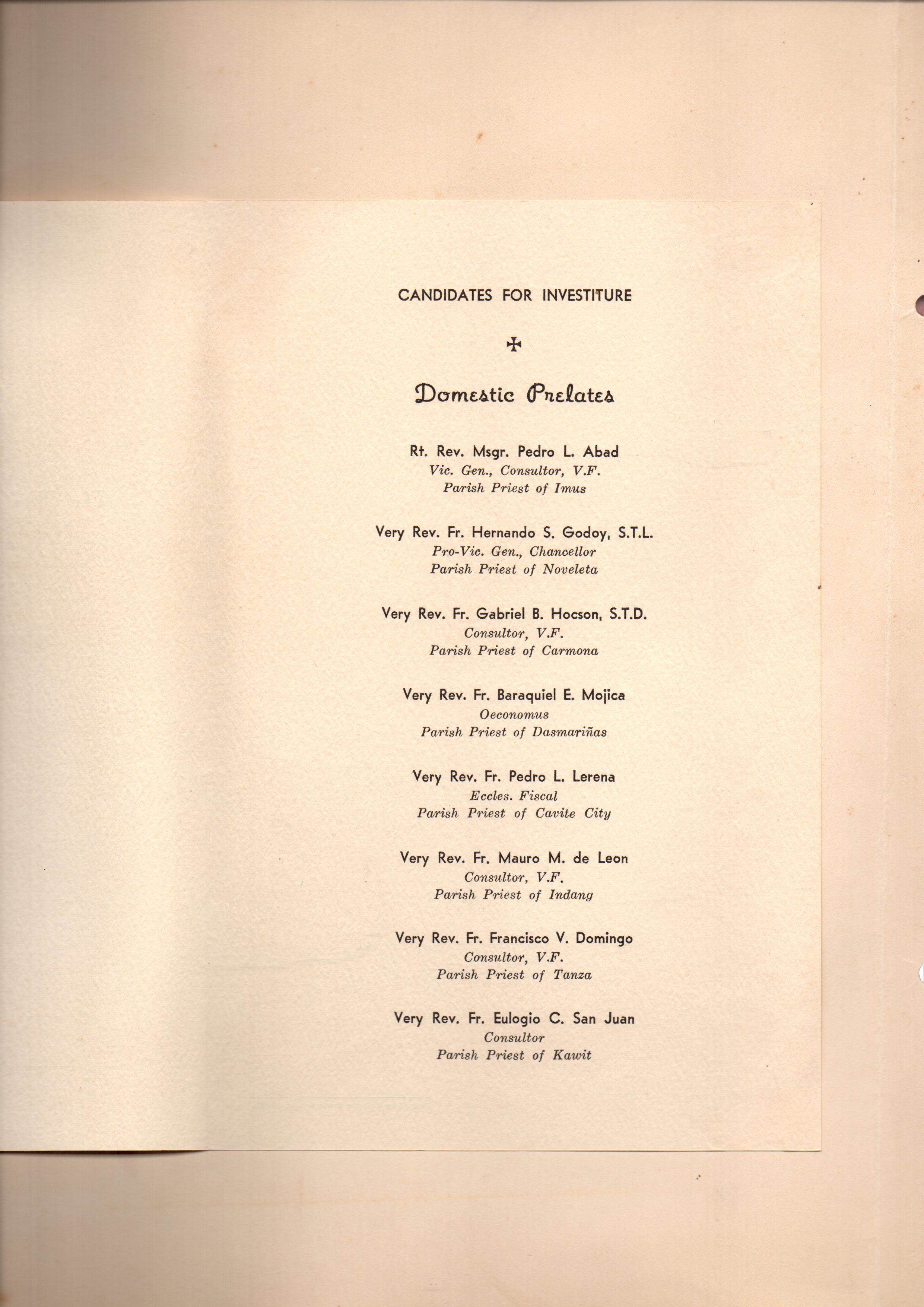 Monsinogri Investiture - Programme (2)